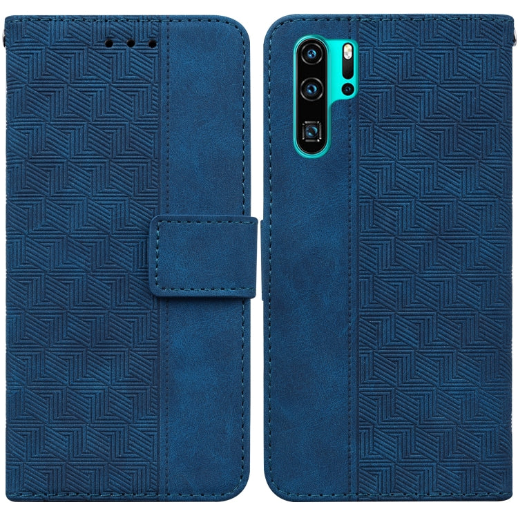 Geometric Embossed Leather Phone Case