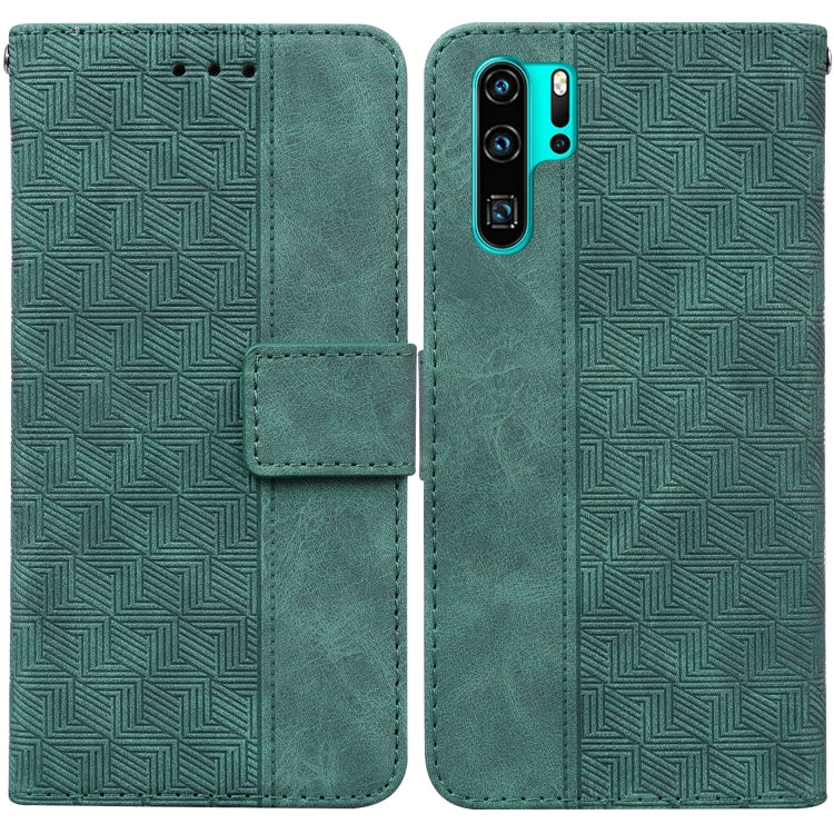 Geometric Embossed Leather Phone Case