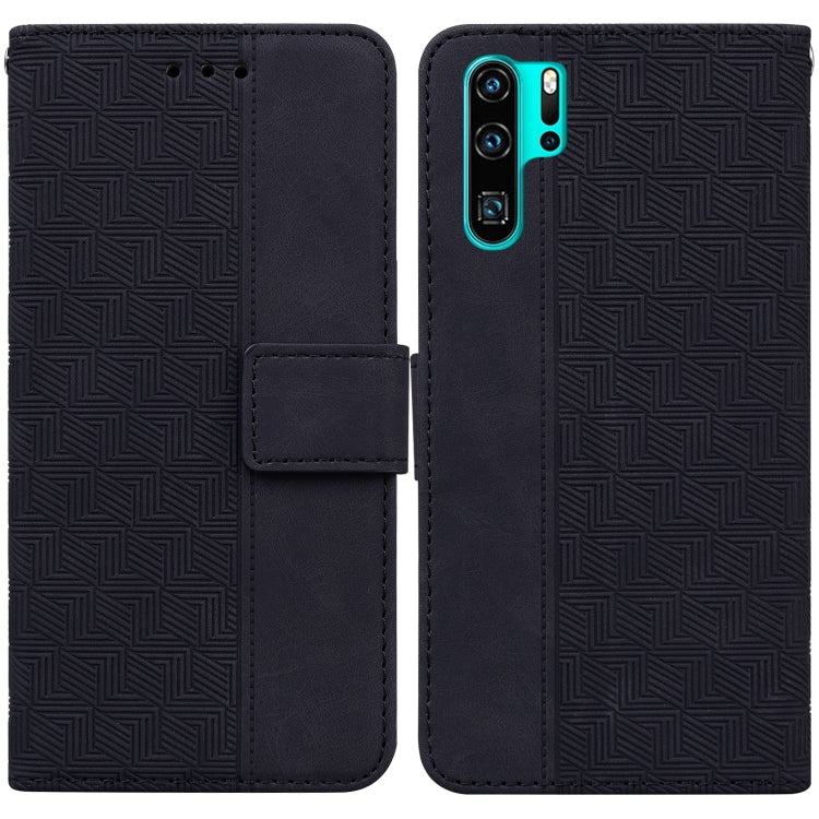Geometric Embossed Leather Phone Case