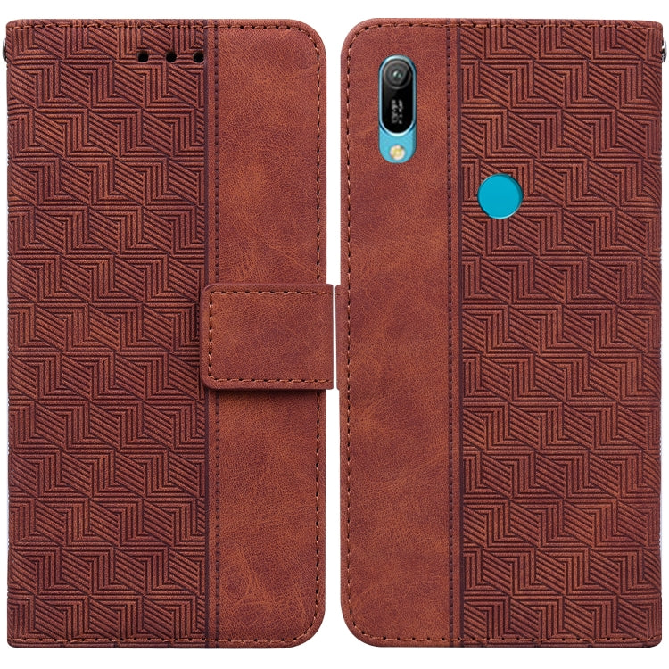 Geometric Embossed Leather Phone Case