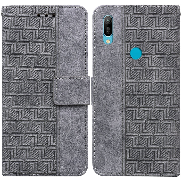Geometric Embossed Leather Phone Case
