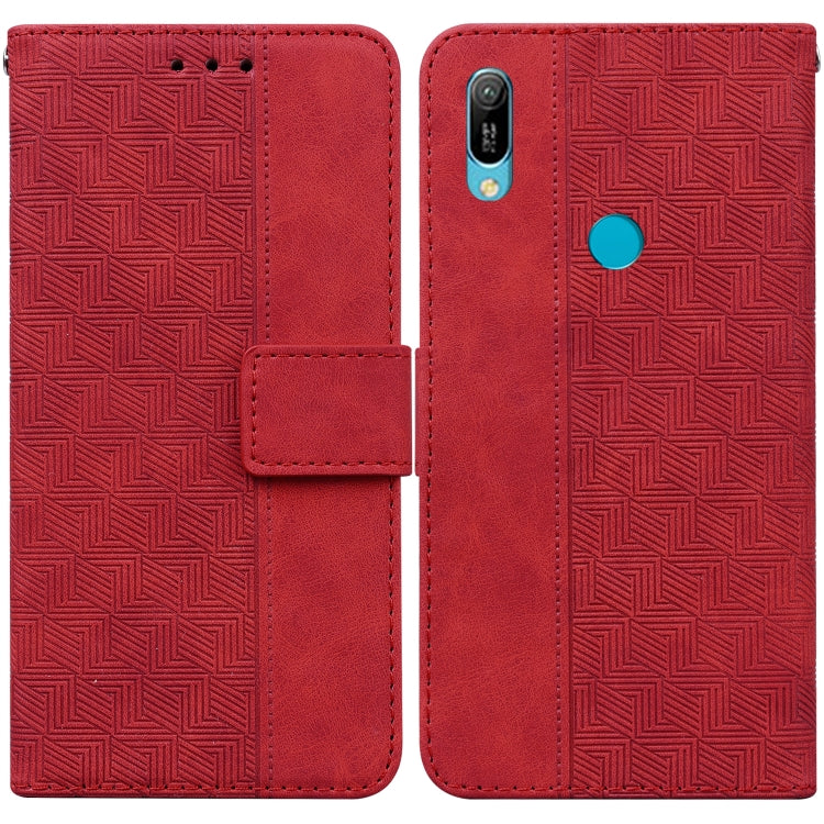 Geometric Embossed Leather Phone Case