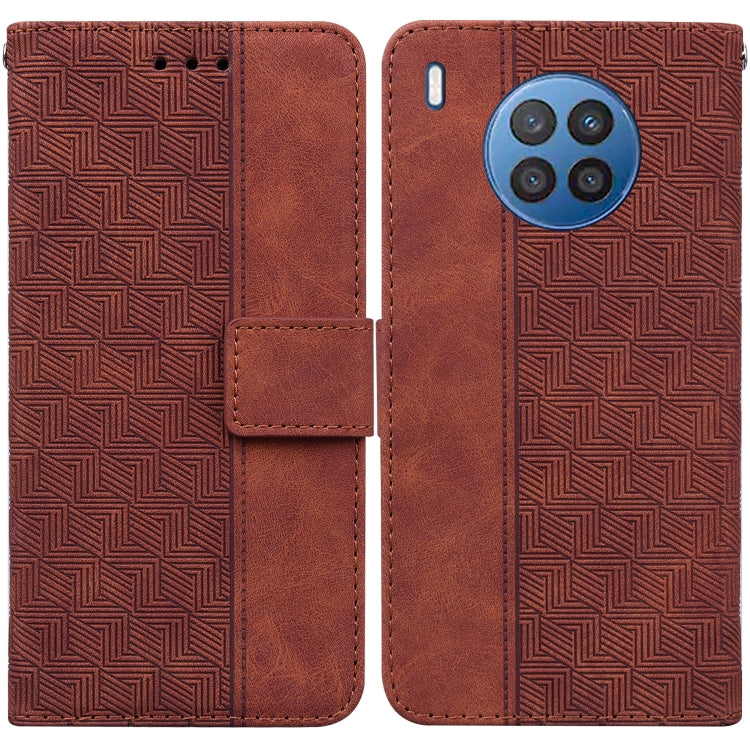 Geometric Embossed Leather Phone Case