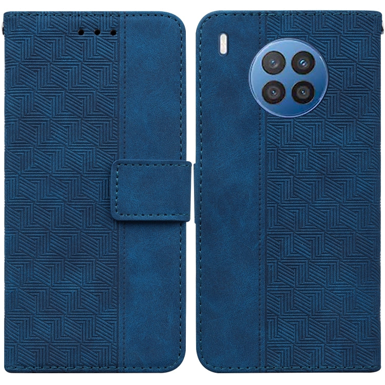 Geometric Embossed Leather Phone Case