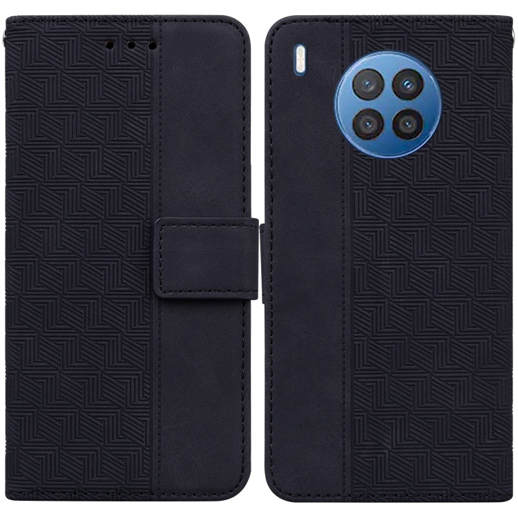 Geometric Embossed Leather Phone Case