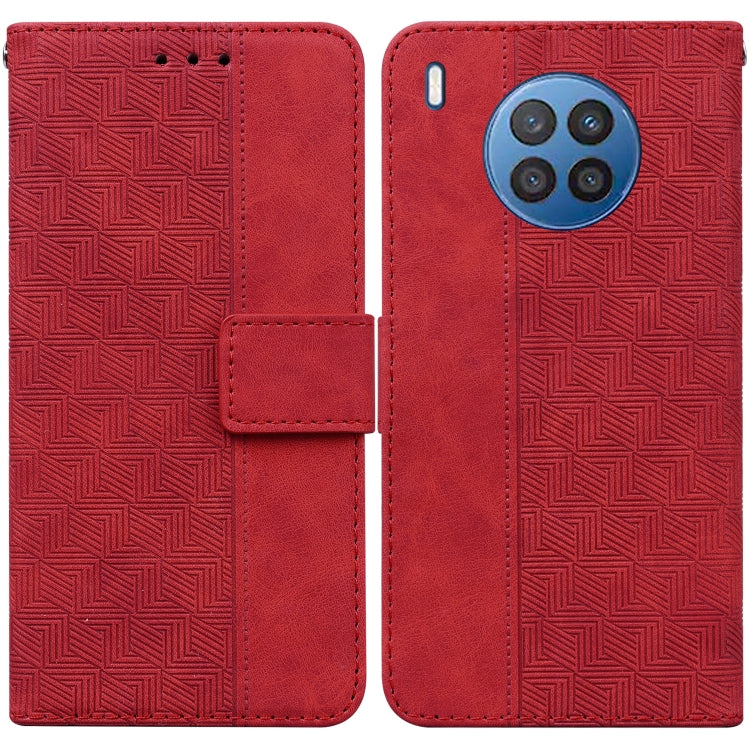 Geometric Embossed Leather Phone Case
