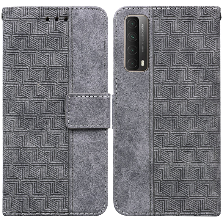 Geometric Embossed Leather Phone Case