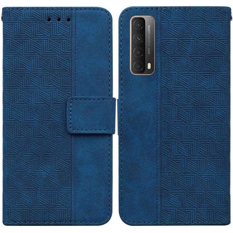 Geometric Embossed Leather Phone Case