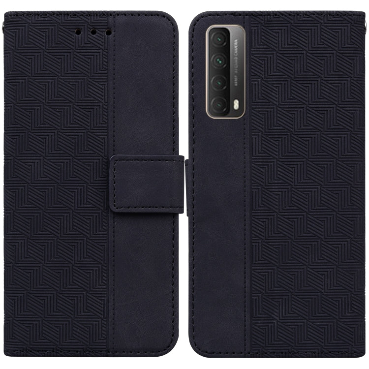 Geometric Embossed Leather Phone Case