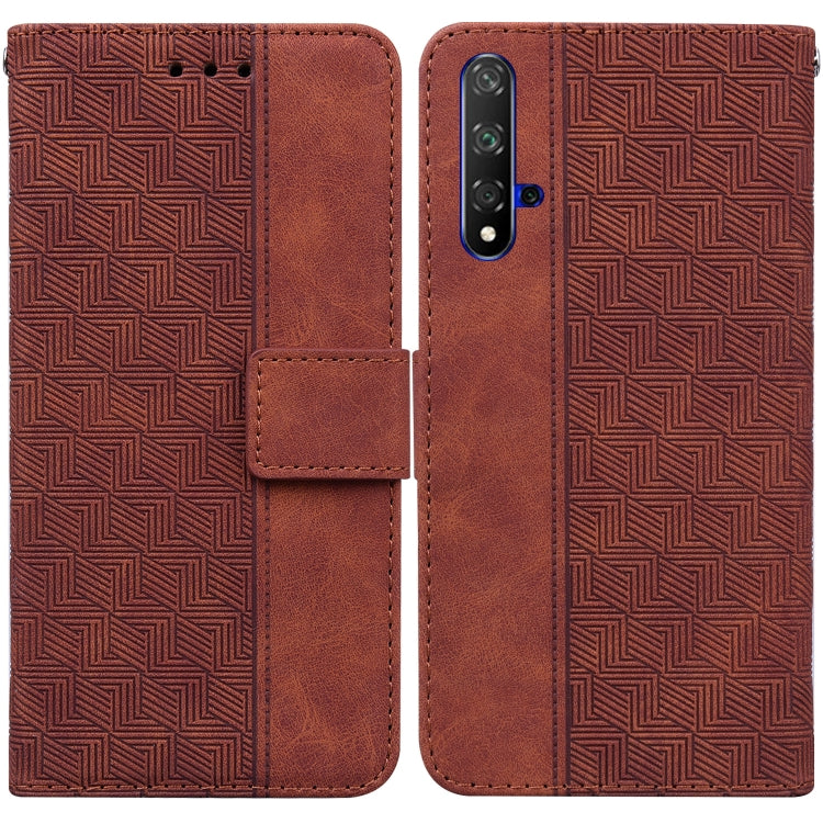 Geometric Embossed Leather Phone Case