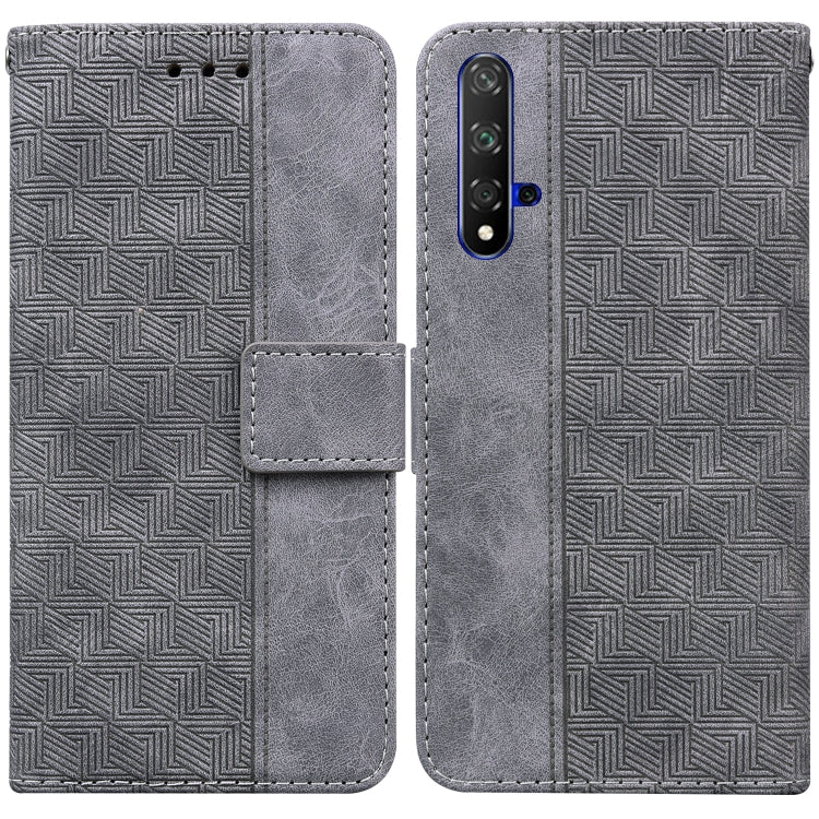 Geometric Embossed Leather Phone Case