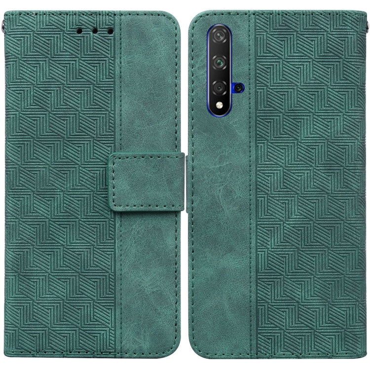 Geometric Embossed Leather Phone Case