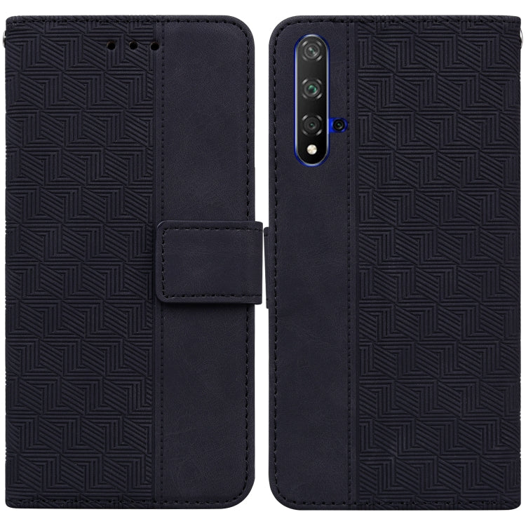 Geometric Embossed Leather Phone Case