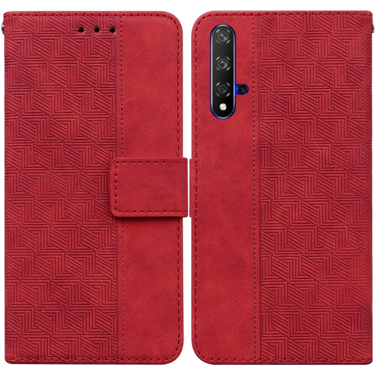 Geometric Embossed Leather Phone Case