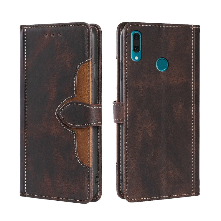 Skin Feel Straw Hat Magnetic Buckle Leather Phone Case