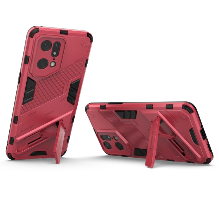 Punk Armor 2 in 1 PC + TPU Shockproof Phone Case with Invisible Holder
