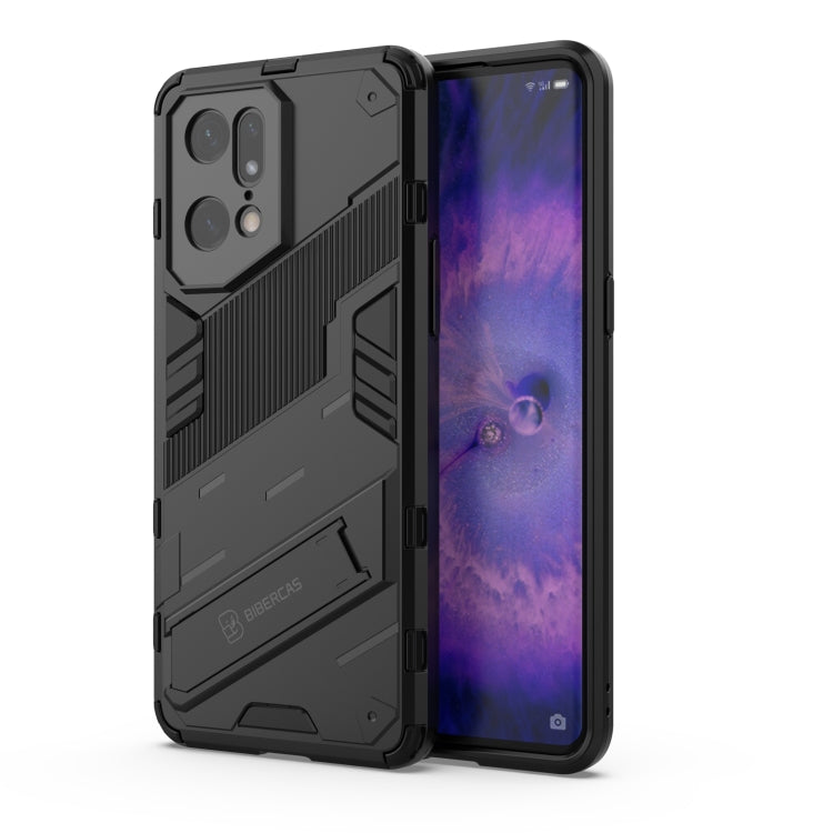 Punk Armor 2 in 1 PC + TPU Shockproof Phone Case with Invisible Holder