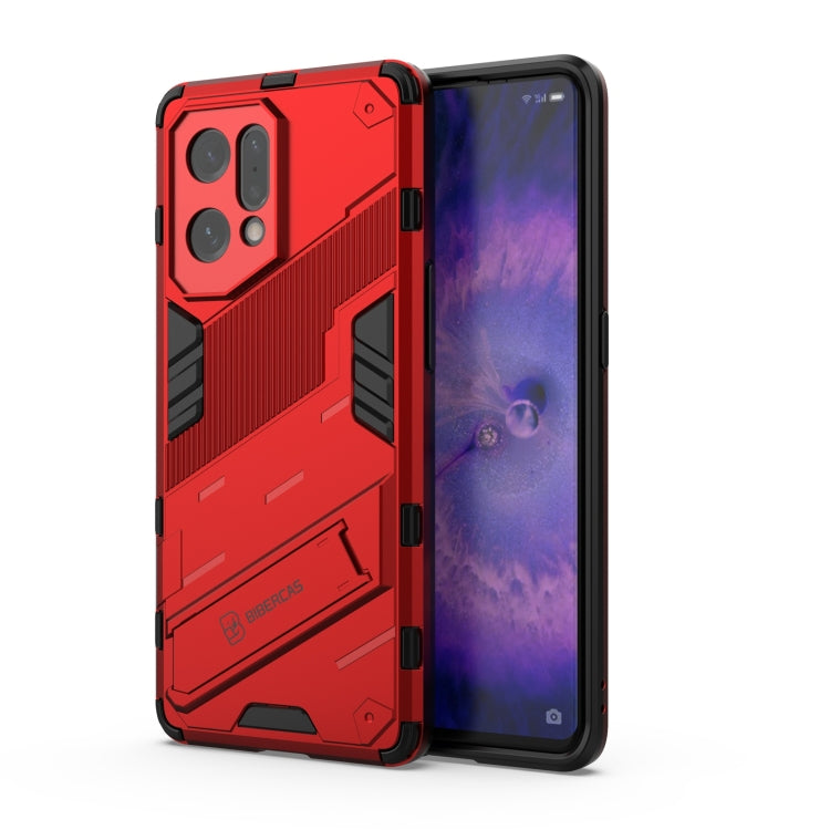 Punk Armor 2 in 1 PC + TPU Shockproof Phone Case with Invisible Holder