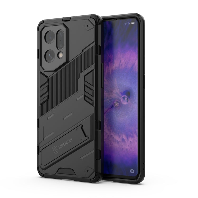 Punk Armor 2 in 1 PC + TPU Shockproof Phone Case with Invisible Holder