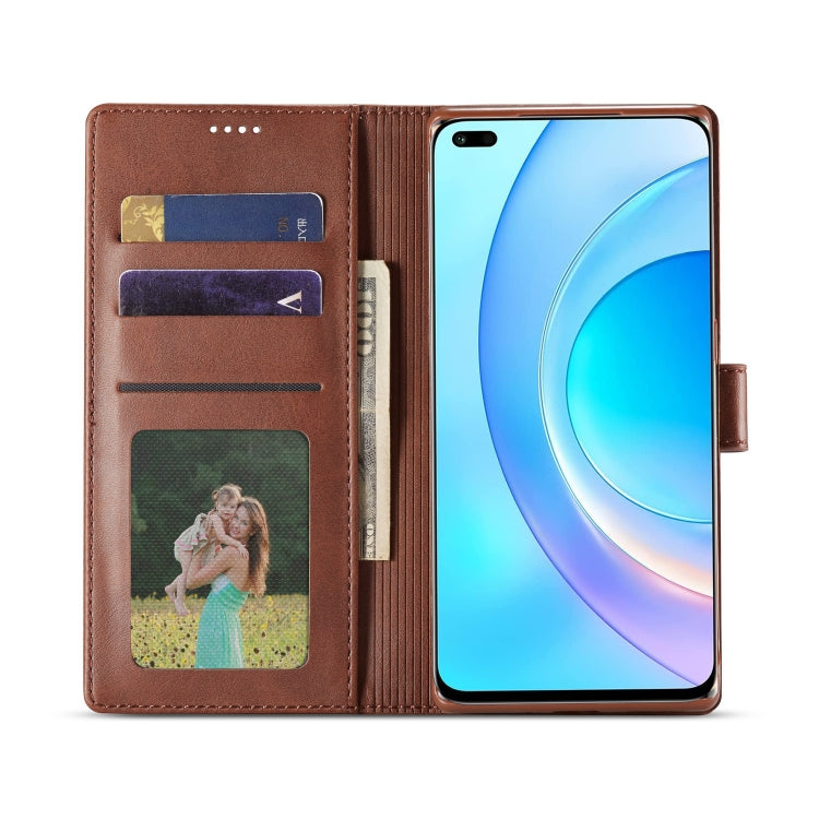 LC.IMEEKE Calf Texture Flip Leather Phone Case
