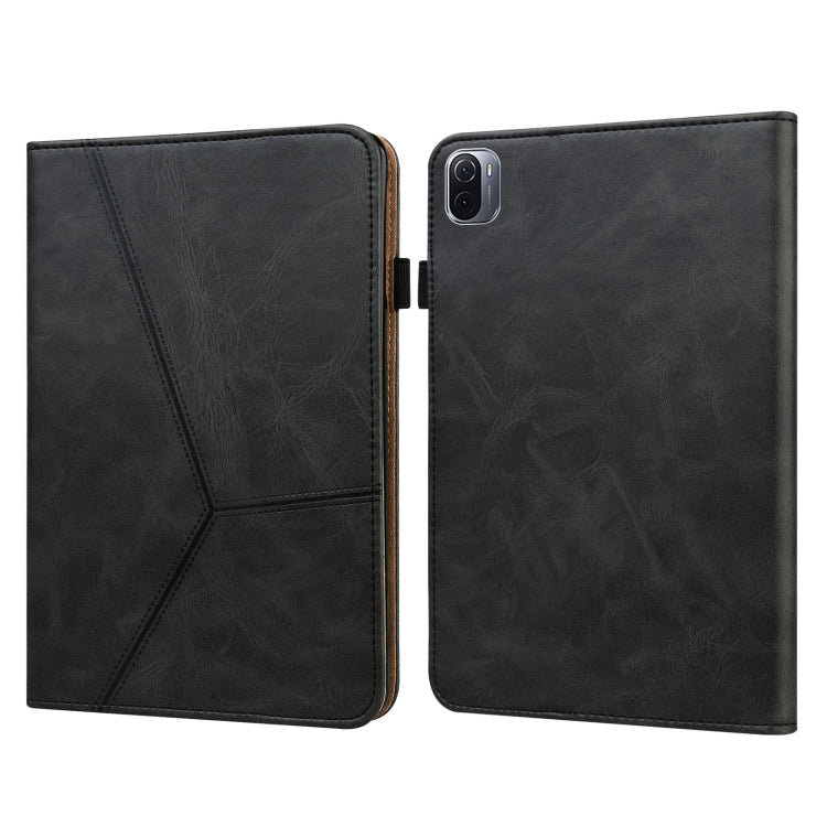 Solid Color Embossed Striped Leather Case