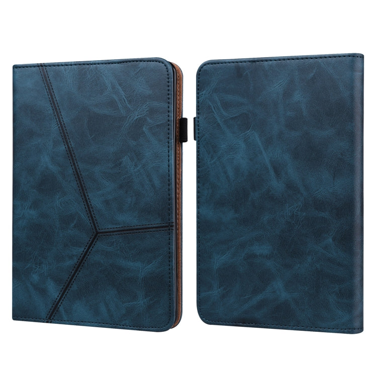 Solid Color Embossed Striped Leather Case