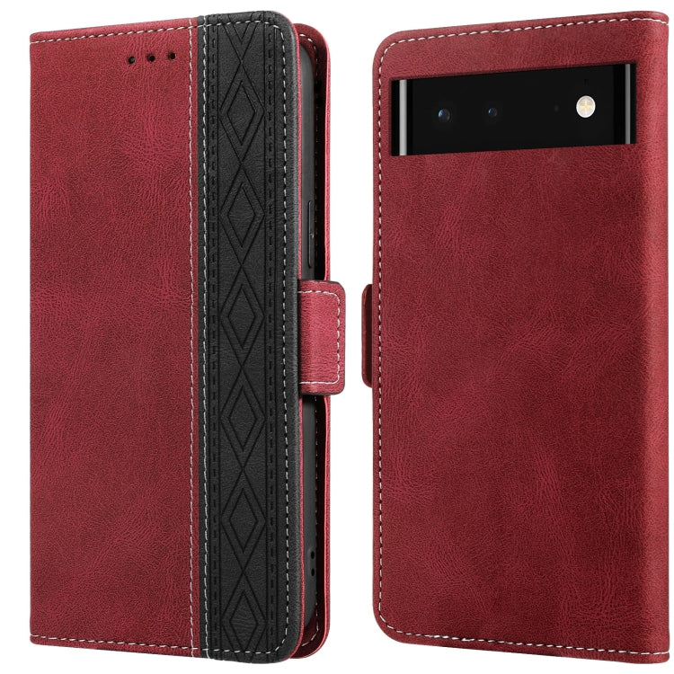 Stitching Side-Magnetic RFID Leather Phone Case