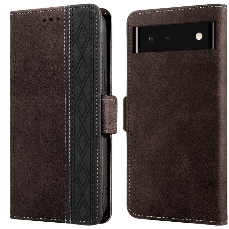 Stitching Side-Magnetic RFID Leather Phone Case