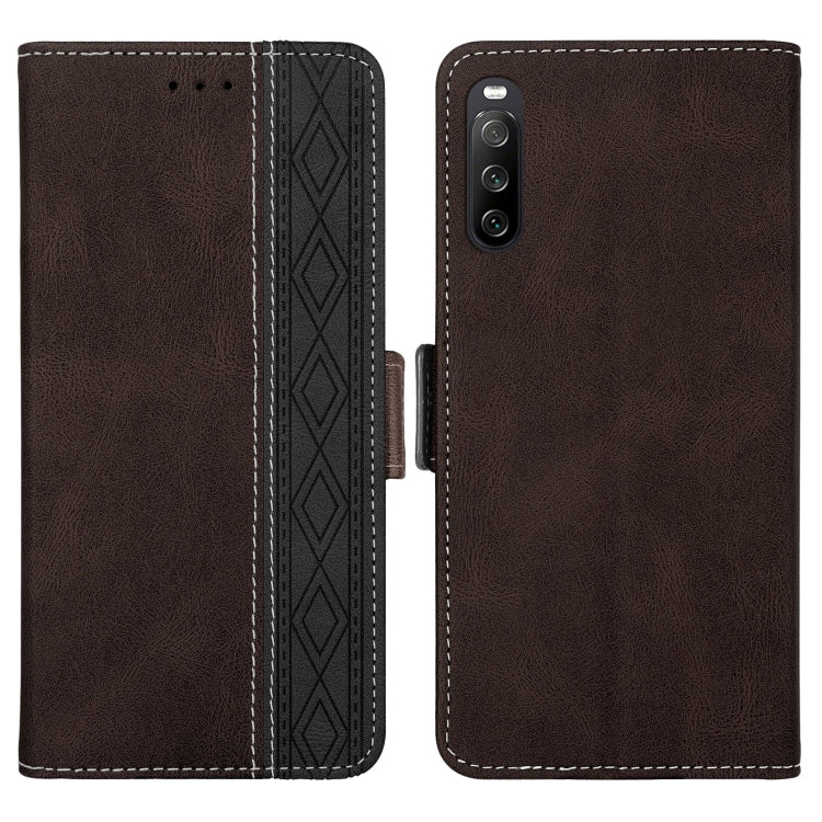 Stitching Side-Magnetic RFID Leather Phone Case