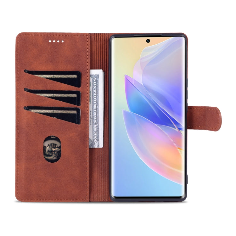 AZNS Skin Feel Calf Texture Horizontal Flip Leather Phone Case