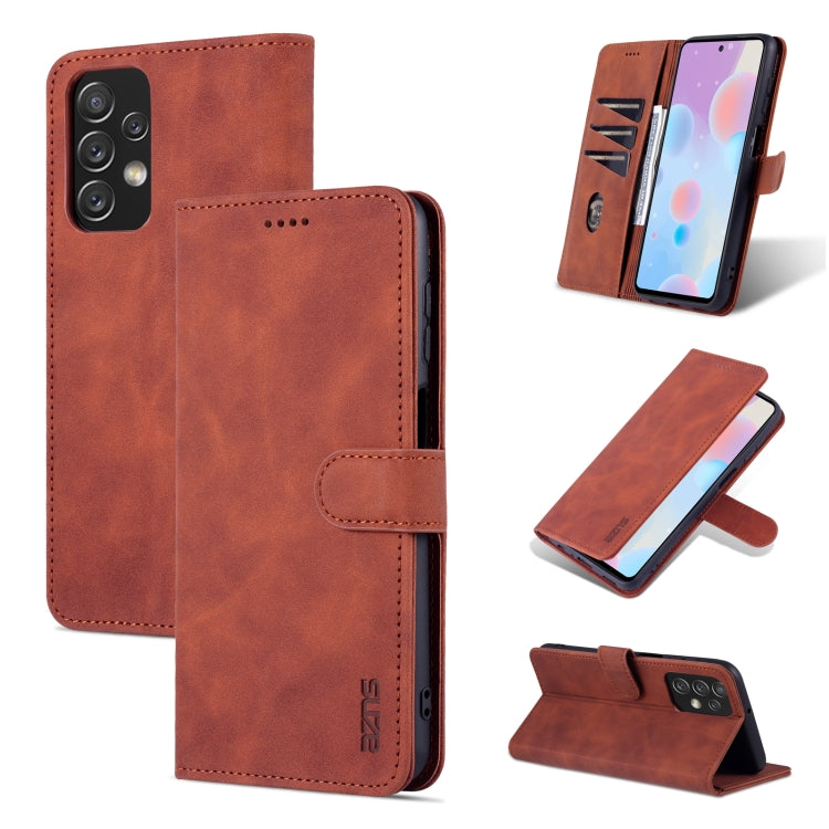 AZNS Skin Feel Calf Texture Horizontal Flip Leather Phone Case
