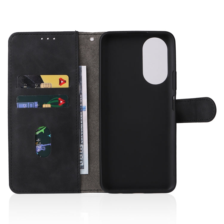 Skin Feel Magnetic Buckle Calf Texture PU Phone Case