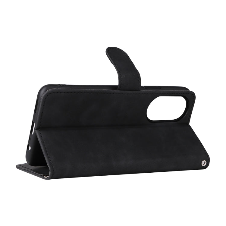 Skin Feel Magnetic Buckle Calf Texture PU Phone Case