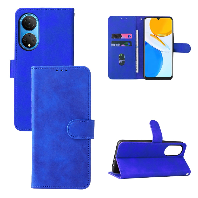 Skin Feel Magnetic Buckle Calf Texture PU Phone Case