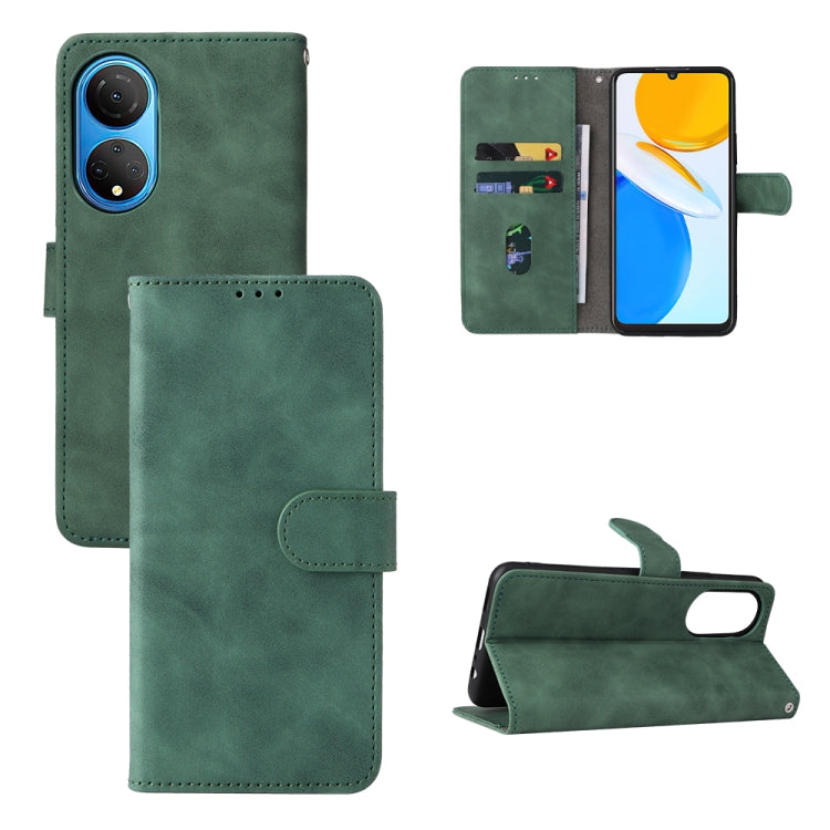 Skin Feel Magnetic Buckle Calf Texture PU Phone Case