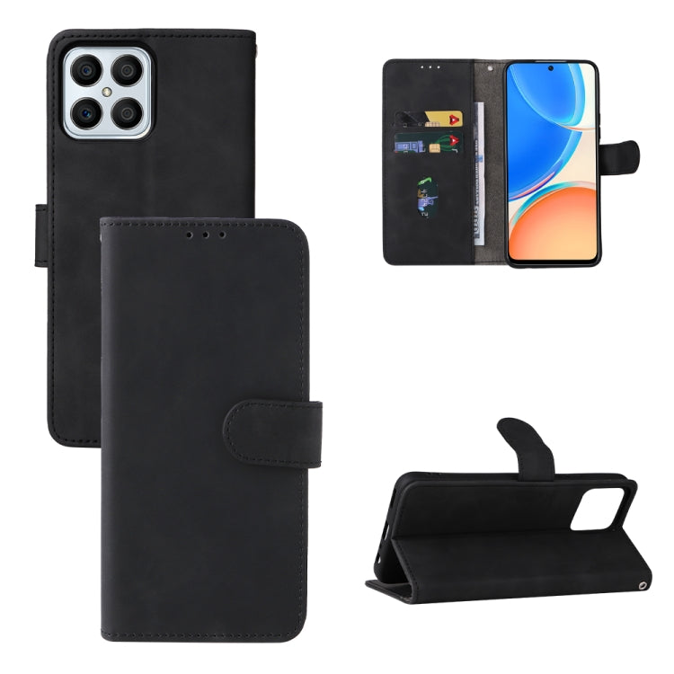 Skin Feel Magnetic Buckle Calf Texture PU Phone Case