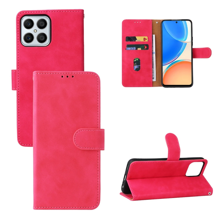 Skin Feel Magnetic Buckle Calf Texture PU Phone Case