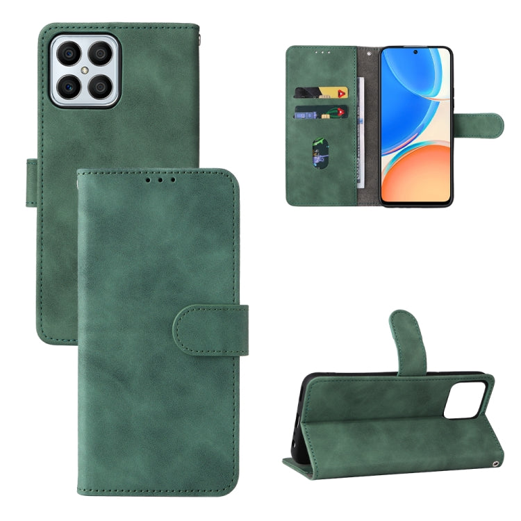 Skin Feel Magnetic Buckle Calf Texture PU Phone Case