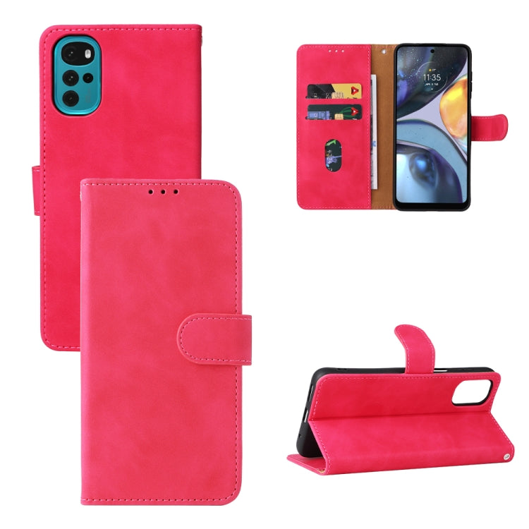 Skin Feel Magnetic Buckle Calf Texture PU Phone Case
