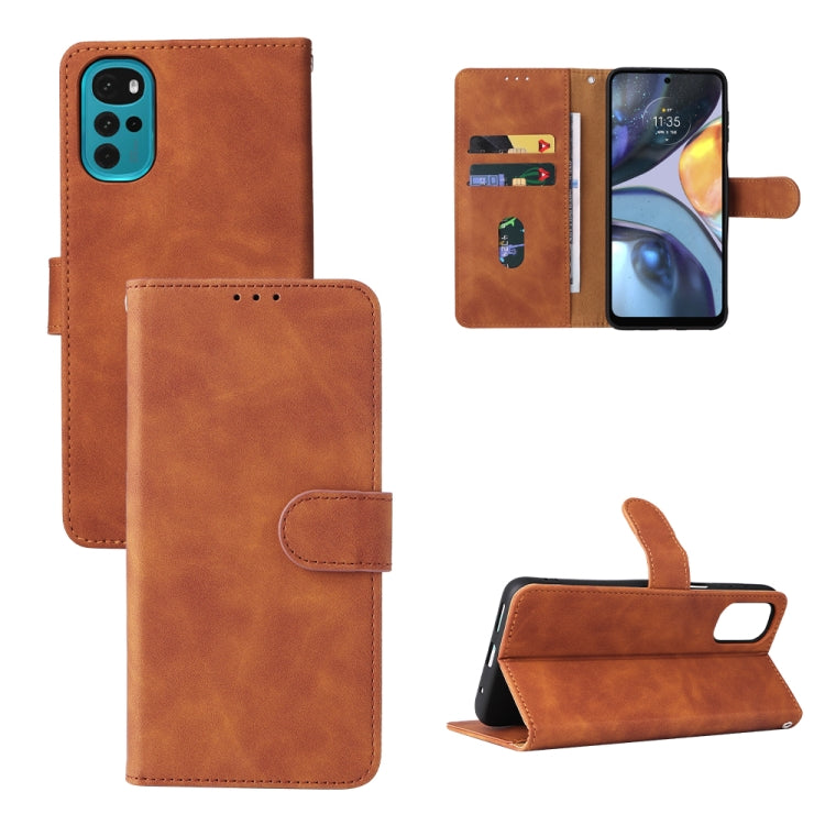 Skin Feel Magnetic Buckle Calf Texture PU Phone Case