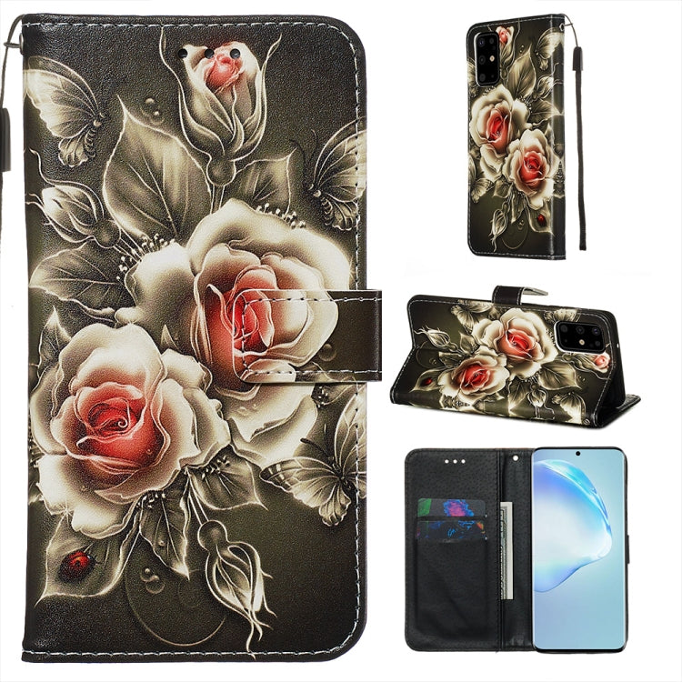 Colored Drawing Pattern Plain Weave Horizontal Flip Leather Case with Holder & Card Slot & Wallet&Lanyard