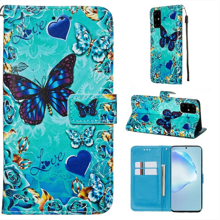 Colored Drawing Pattern Plain Weave Horizontal Flip Leather Case with Holder & Card Slot & Wallet&Lanyard
