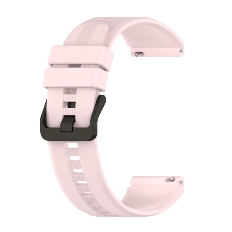 22mm Protruding Head Striped Silicone Watchband