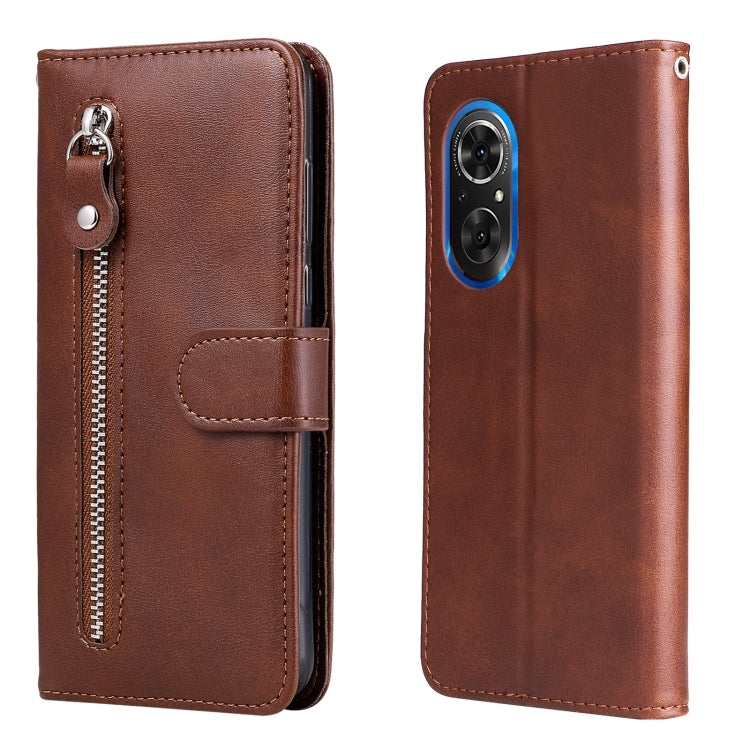 Fashion Calf Texture Zipper Horizontal Flip Leather Case