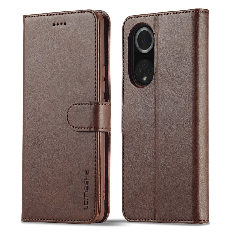 LC.IMEEKE Calf Texture Leather Phone Case