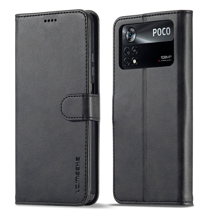 LC.IMEEKE Calf Texture Leather Phone Case