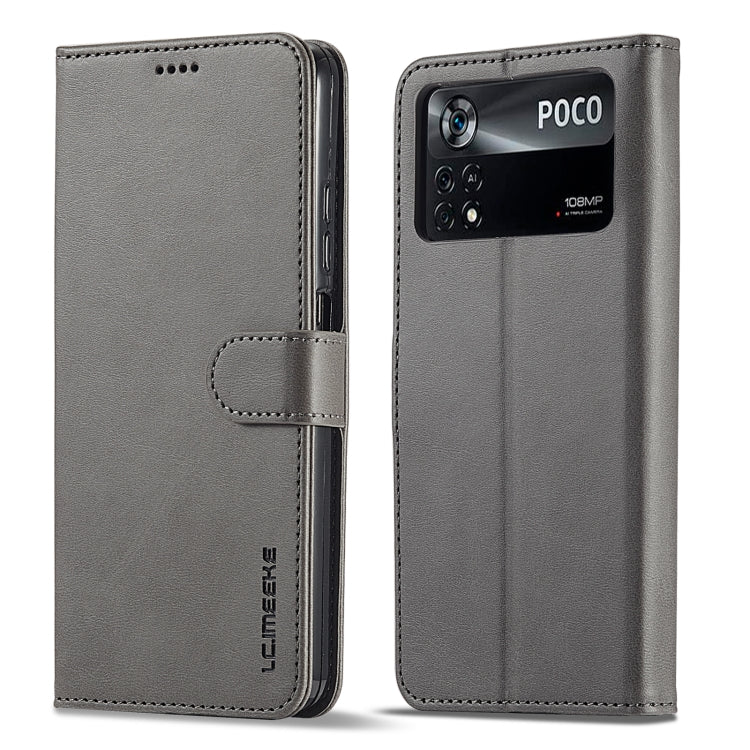LC.IMEEKE Calf Texture Leather Phone Case