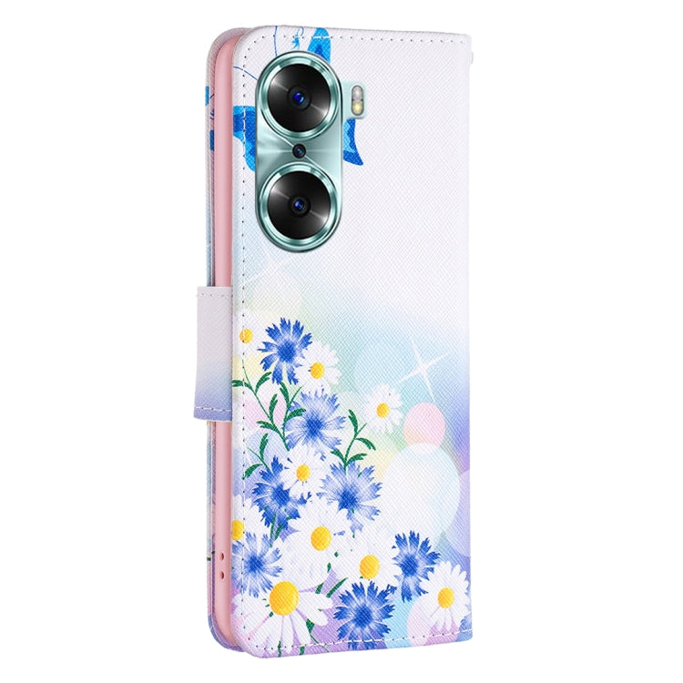 Colored Drawing Pattern Horizontal Flip Leather Phone Case
