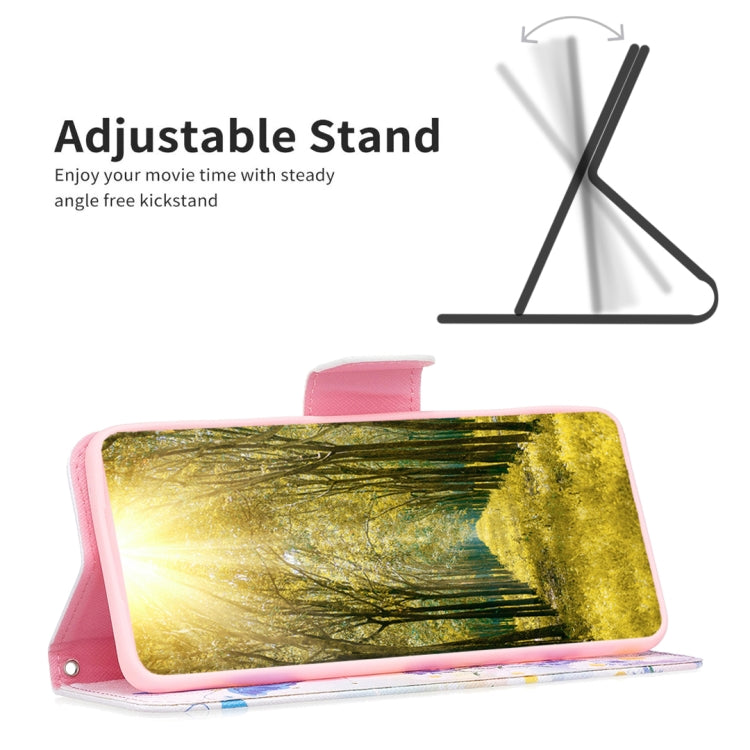 Colored Drawing Pattern Horizontal Flip Leather Phone Case
