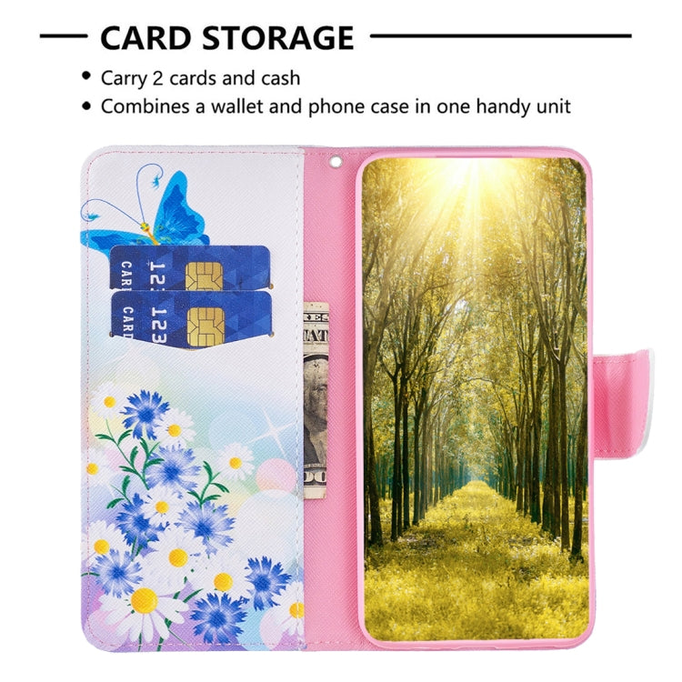 Colored Drawing Pattern Horizontal Flip Leather Phone Case
